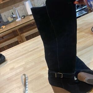 Black Sole society wedge boots